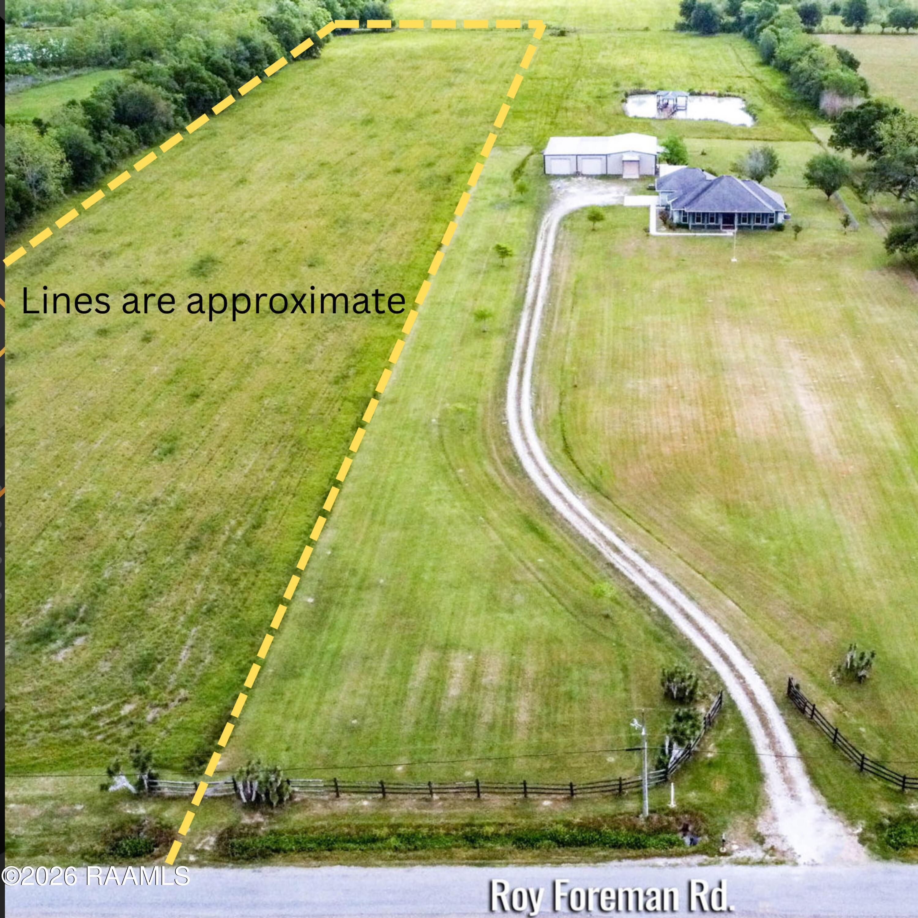Tbd Roy Foreman Road Maurice, LA 70555 - Photo 2 of 3 Lines are approximate