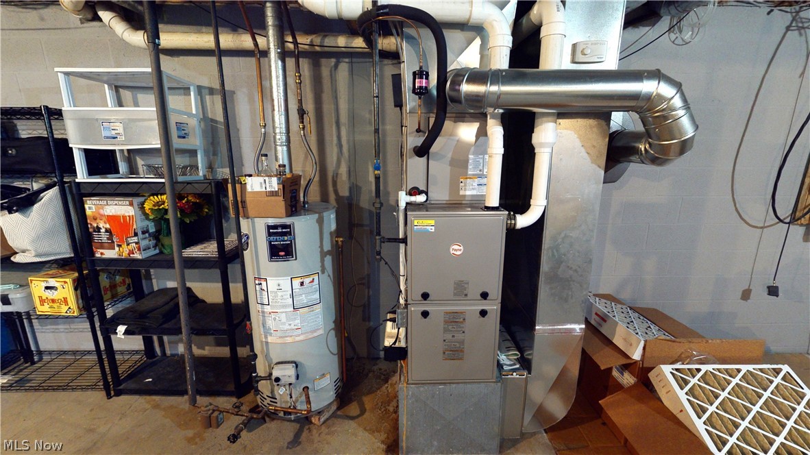 290 McIntosh Road Chester, WV 26034 - Photo 28 of 43 Utility room with gas water heater
