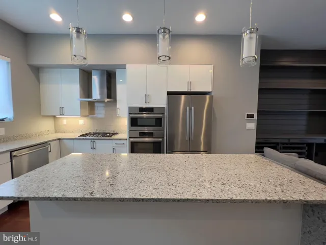 a view of small space with racks on the wall