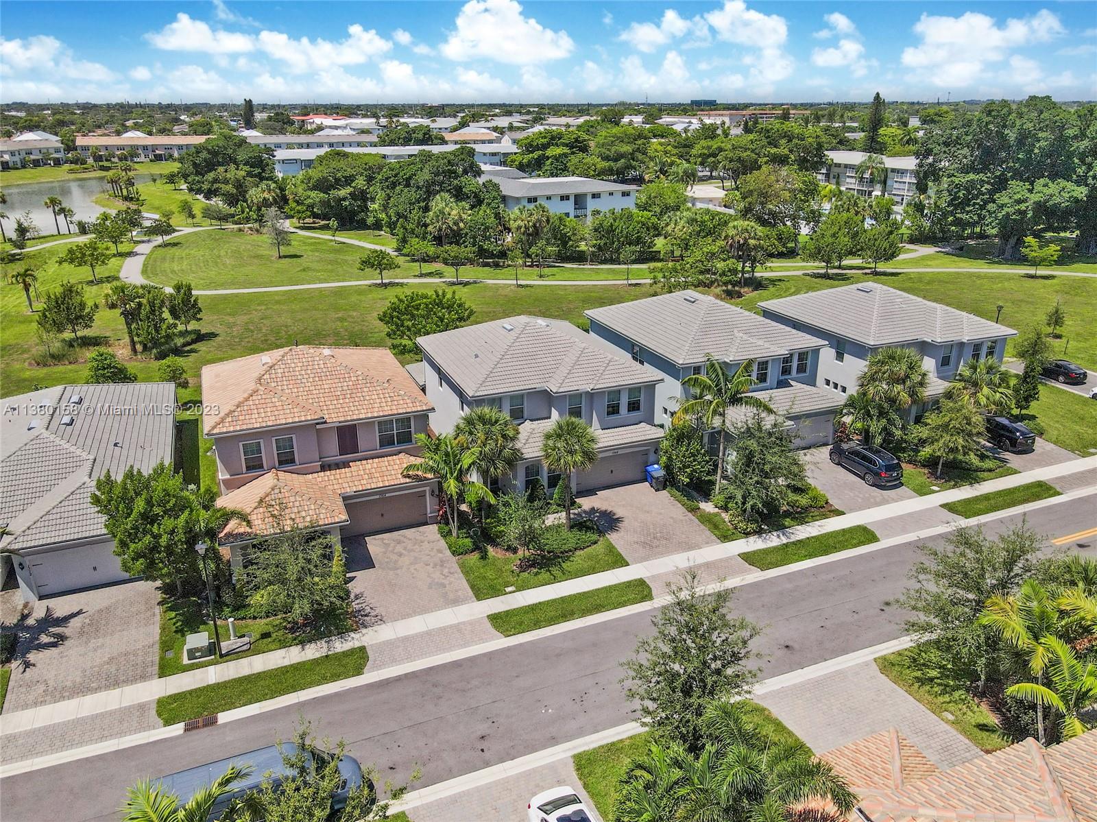 1348 Silk Oak Drive Hollywood, FL 33021 - Photo 2 of 33 an aerial view of a house with a garden