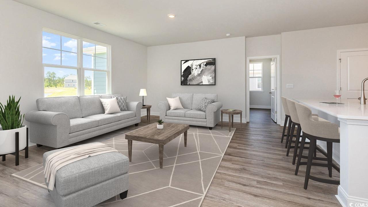 3241 Moss Bridge Lane Myrtle Beach, SC 29579 - Photo 2 of 15 Living room with light wood-type flooring and recessed lighting