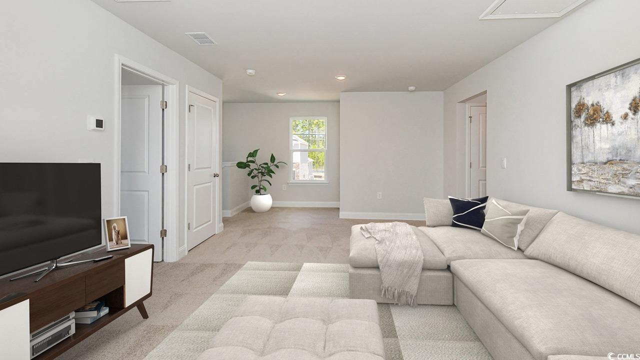 3241 Moss Bridge Lane Myrtle Beach, SC 29579 - Photo 6 of 15 Living room with light carpet and recessed lighting