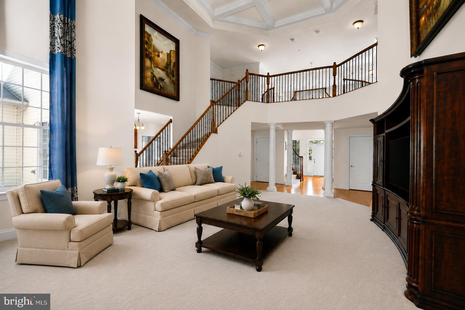 1601 Rushing Stream Court Forest Hill, MD 21050 - Photo 22 of 72 Great Room with staircase & overlooking upper hall