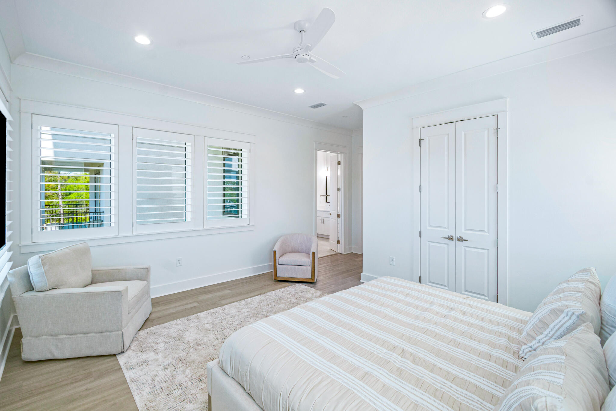 40 Cote D Azur Drive Santa Rosa Beach, FL 32459 - Photo 71 of 92 a bedroom with a bed and a couch