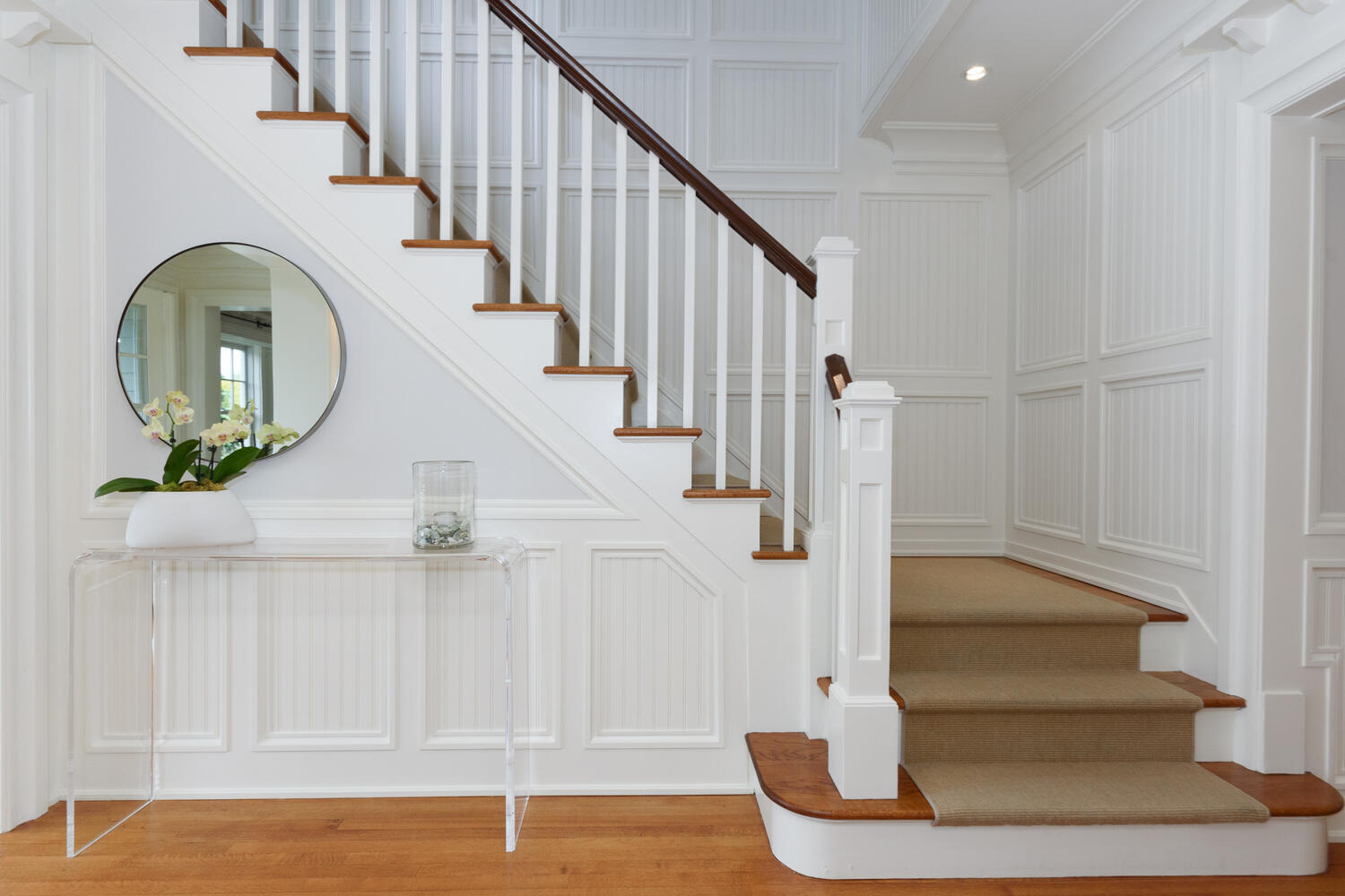 59 5 Mile River Road Darien, CT 06820 - Photo 7 of 39 a view of entryway and hall with wooden floor
