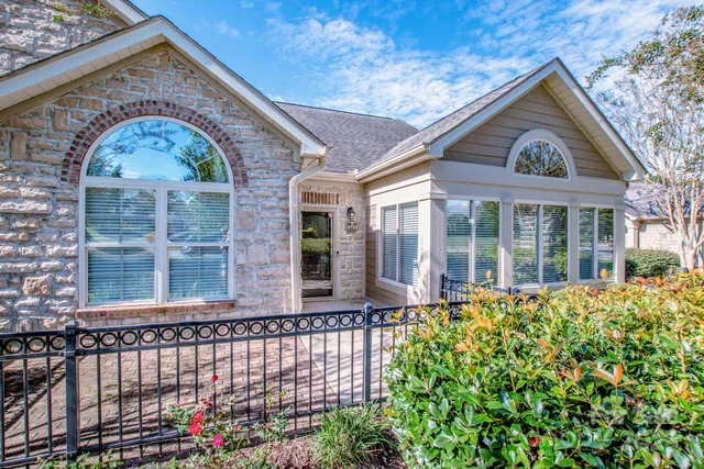 a front view of a house