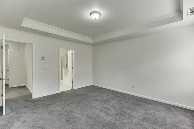 an empty room with a natural light