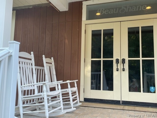 173 Lillys Neck Road Moon, VA 23119 - Photo 43 of 48 View of exterior entry featuring french doors