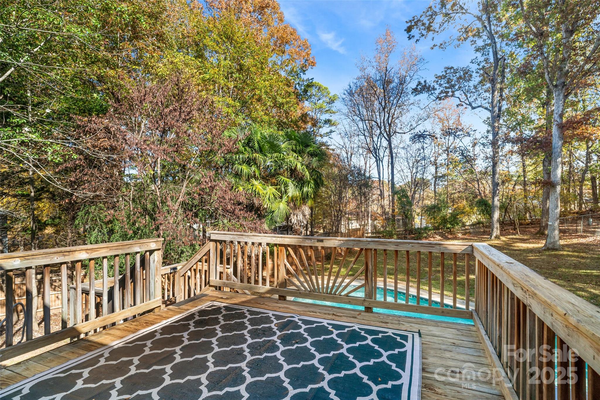 5709 Shadow Creek Road Charlotte, NC 28226 - Photo 30 of 39 a view of a balcony with wooden floor