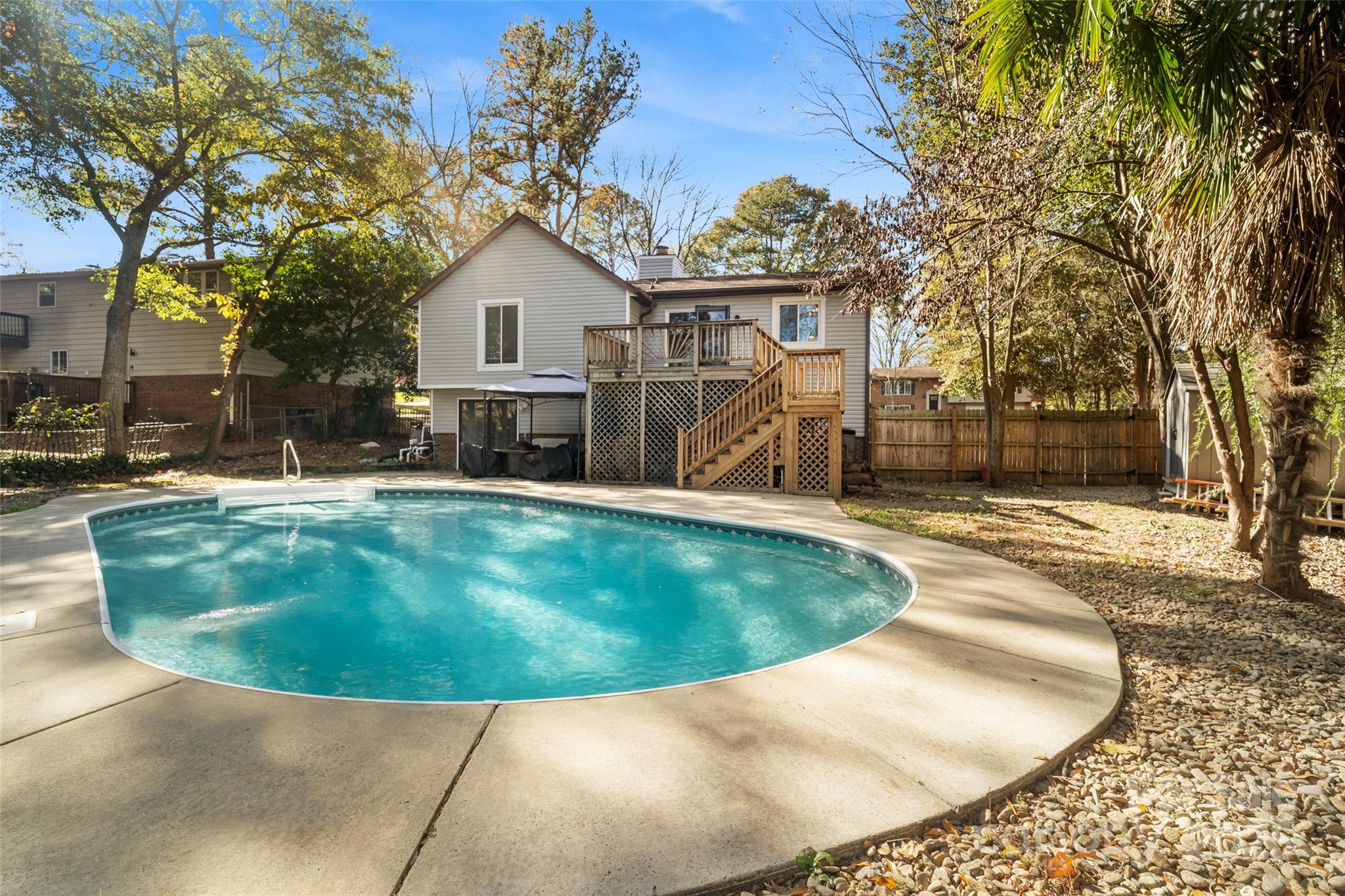 5709 Shadow Creek Road Charlotte, NC 28226 - Photo 37 of 39 a view of a house with a yard