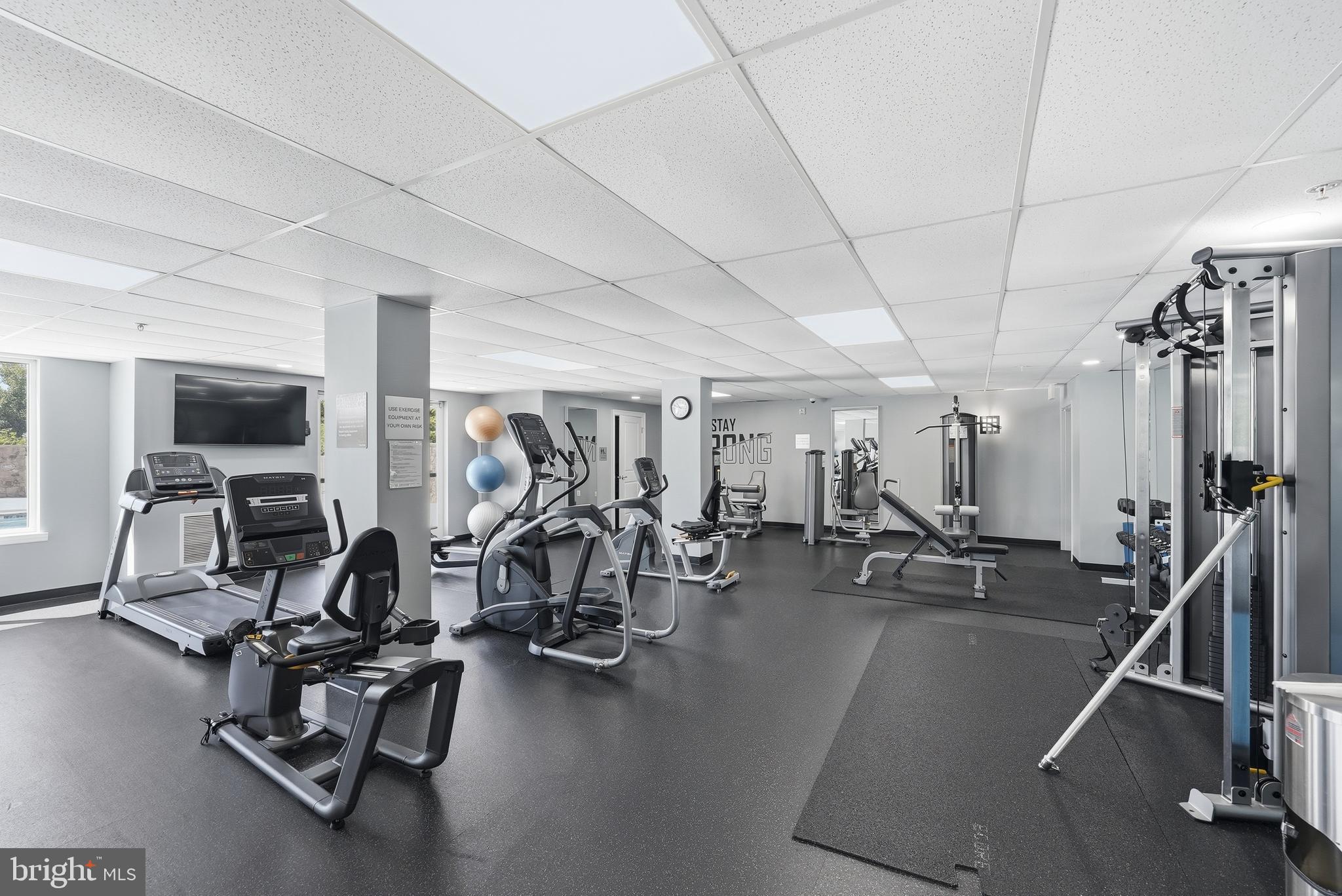 6301 Edsall Road, Unit 519 Alexandria, VA 22312 - Photo 26 of 33 a view of a room with gym equipment