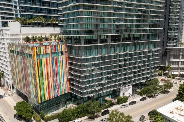 a view of a city with tall buildings