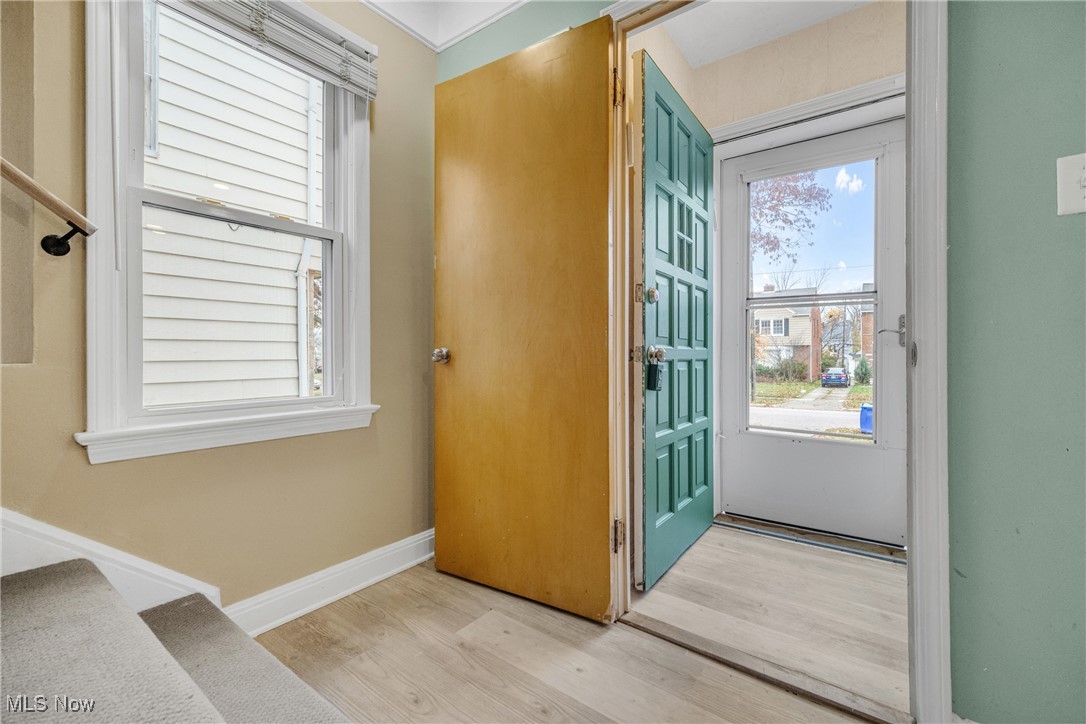4430 Silsby Road Cleveland, OH 44118 - Photo 9 of 43 Doorway featuring light hardwood / wood-style flooring