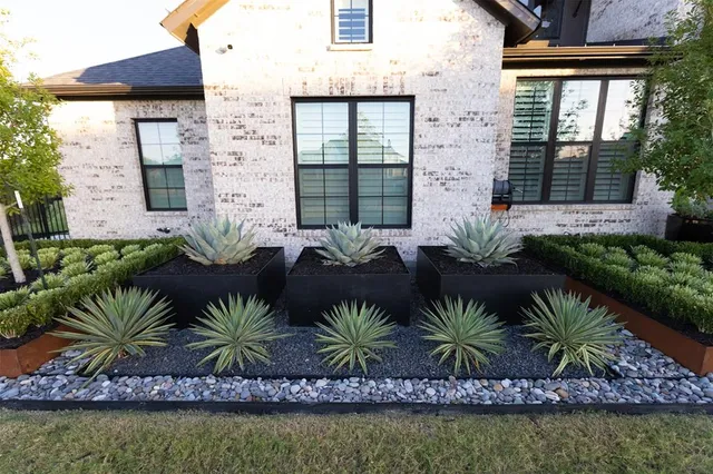 a front view of a house with swimming pool