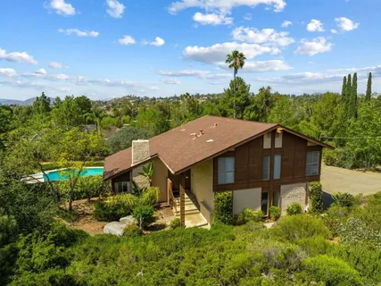 a aerial view of a house