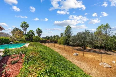 a view of a backyard of a house
