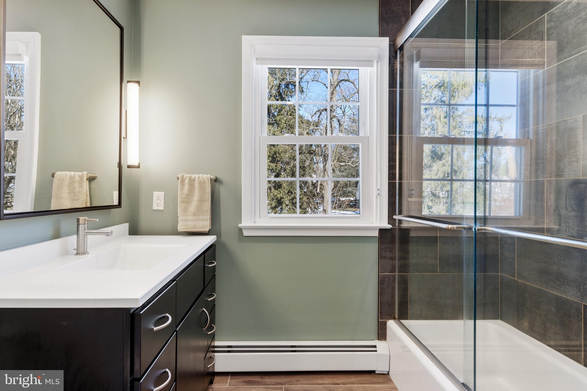 423 Old Lancaster Road Berwyn, PA 19312 - Photo 14 of 20 Renovated Hall Bath