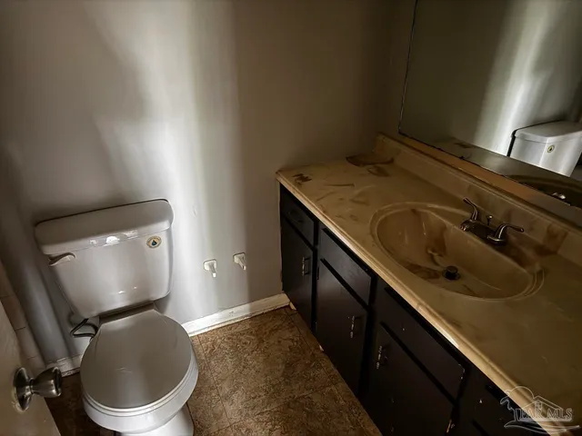 a view of a back yard from a house