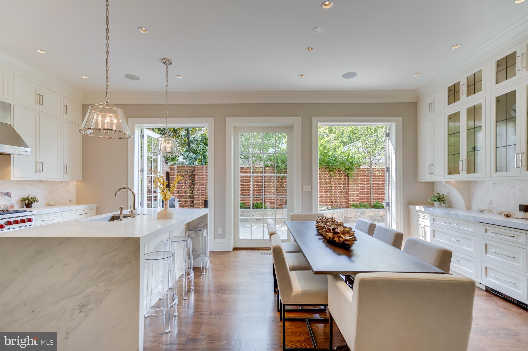 1315 31st Street Northwest Washington, DC 20007 - Photo 11 of 29 GOURMET OPEN KITCHEN OPENING TO GARDEN