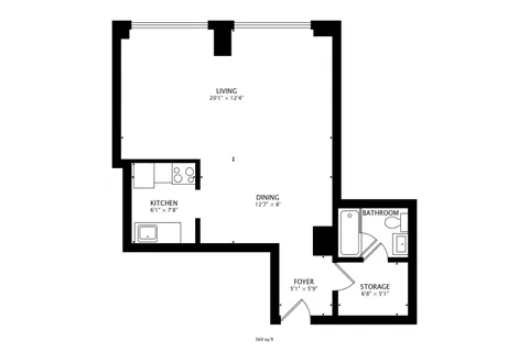 $155,000 | 4343 North Clarendon Avenue, Unit 1408, Chicago, IL 60613