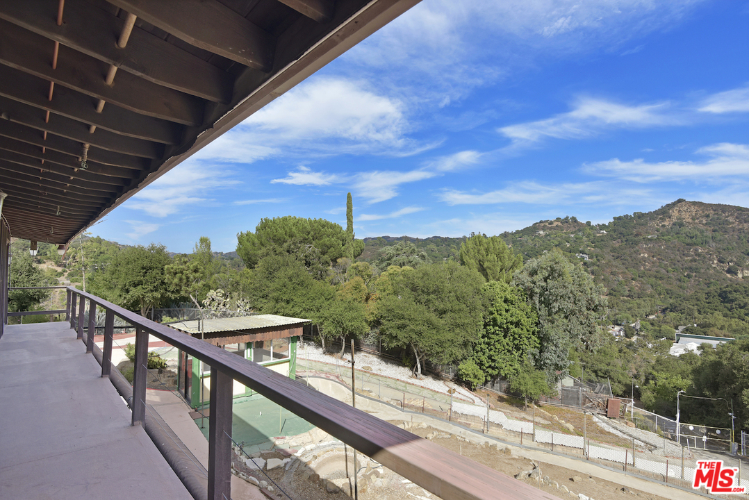 145 Old Church Road Topanga, CA 90290 - Photo 22 of 37 a view of a balcony with an outdoor space