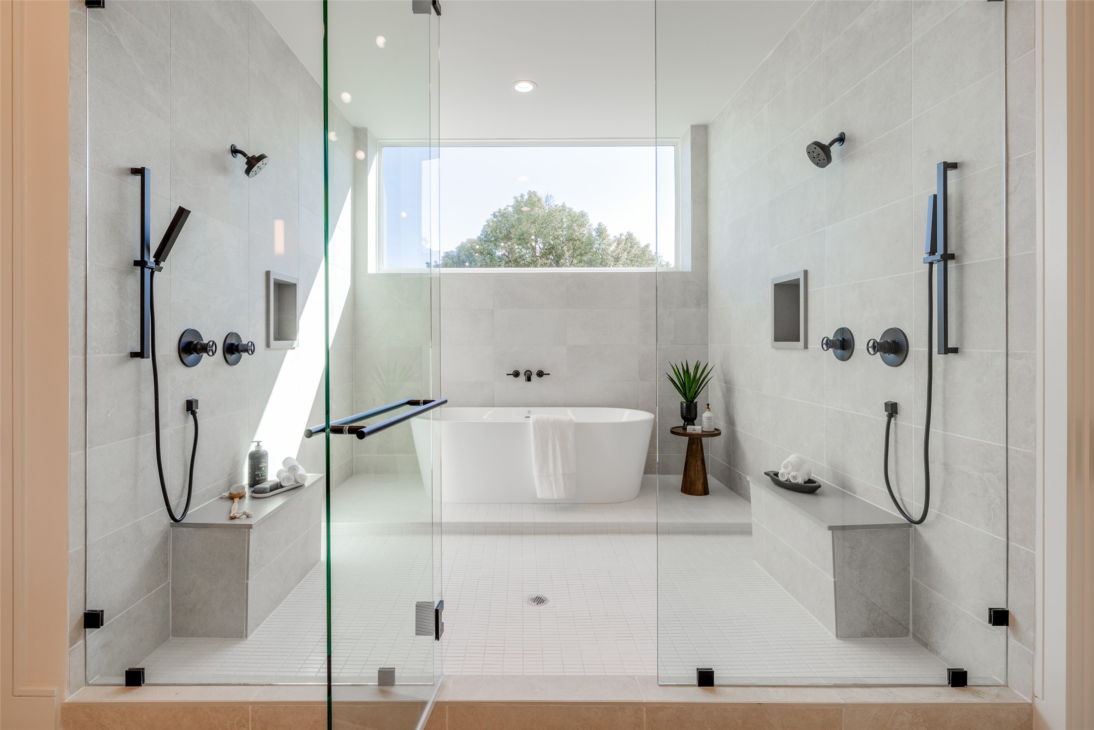 1701 Banks Street Houston, TX 77098 - Photo 41 of 44 a bathroom with a bathtub and a shower