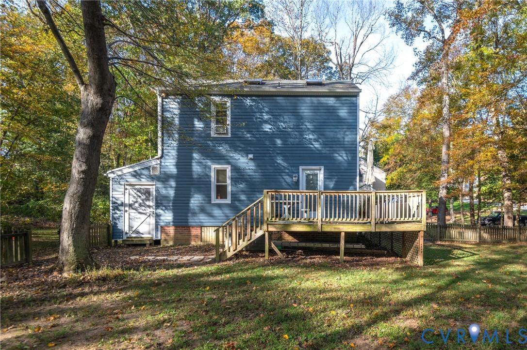 9901 Redbridge Road Chesterfield, VA 23236 - Photo 33 of 42 a view of a house with backyard and sitting area