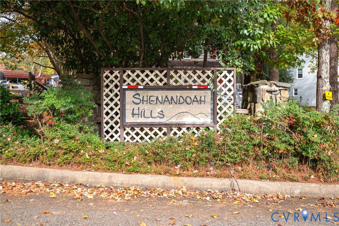 9901 Redbridge Road Chesterfield, VA 23236 - Photo 42 of 42 a sign on the side of a road