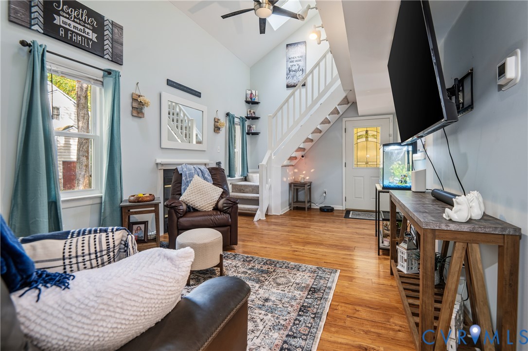 9901 Redbridge Road Chesterfield, VA 23236 - Photo 6 of 42 a living room with furniture and a fireplace