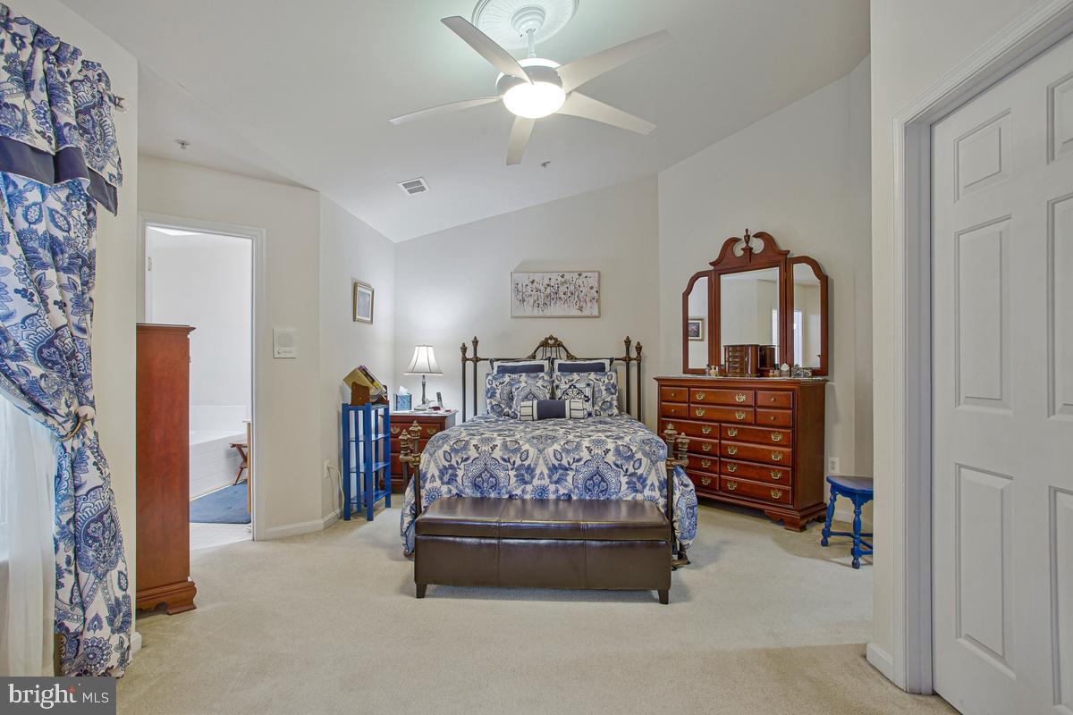 224 Tilden Way, Unit 224 Edgewater, MD 21037 - Photo 29 of 49 Primary Bedroom w/vaulted ceiling & crown molding.