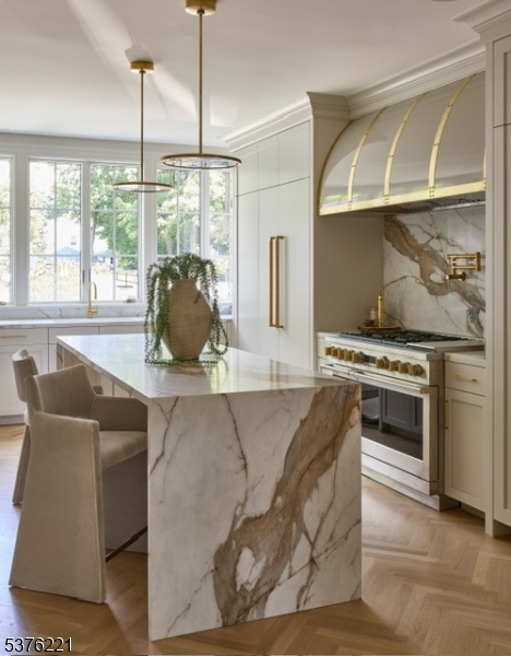 82 Watchung Avenue Montclair, NJ 07043 - Photo 15 of 48 a kitchen with stainless steel appliances granite countertop a stove a sink and a microwave