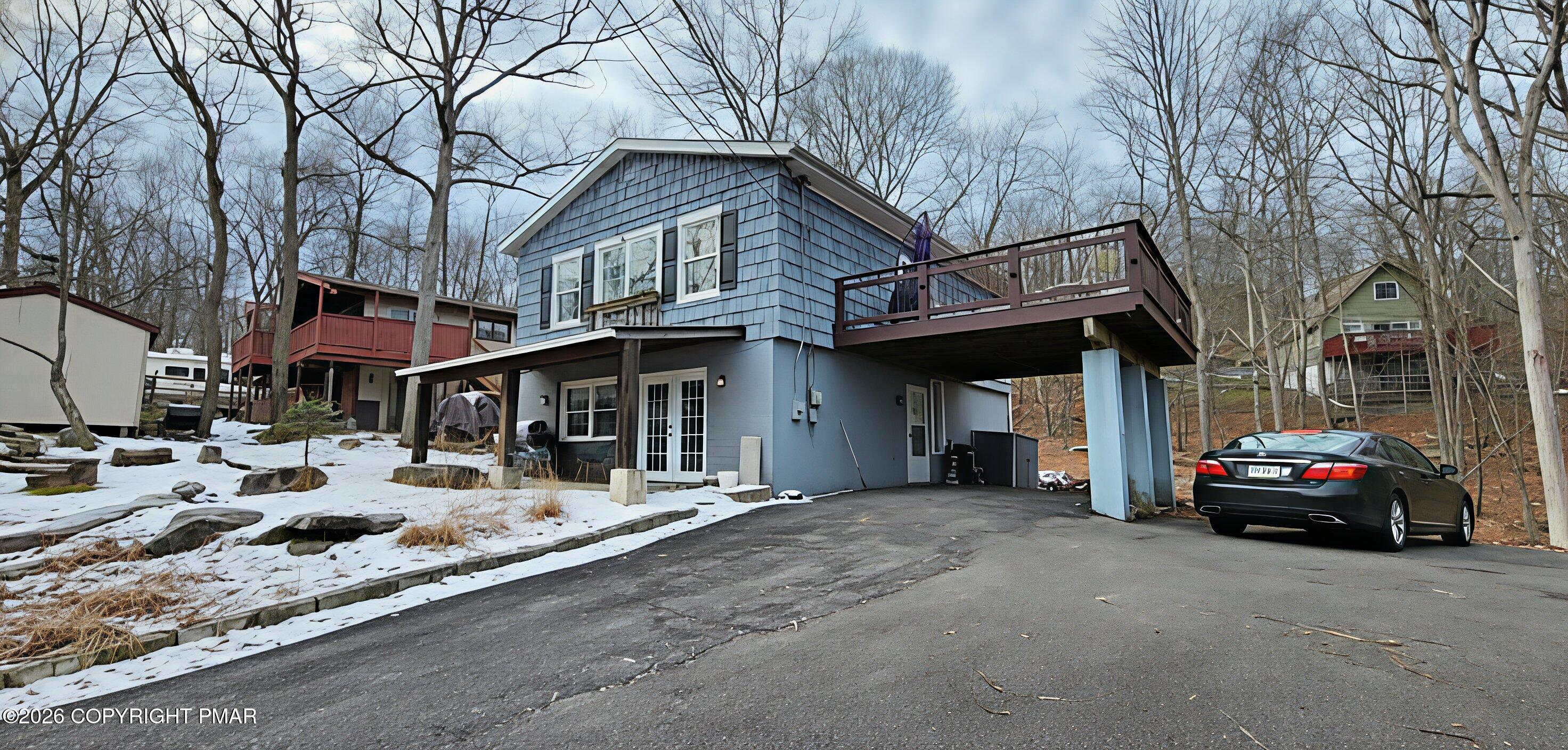 1093 Porter Drive Bushkill, PA 18324 - Photo 38 of 66 a view of a car park in front of house