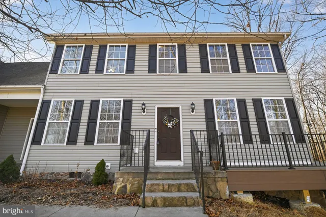 a front view of a house