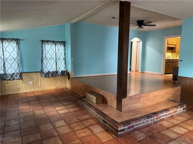 a view of a hallway with entryway