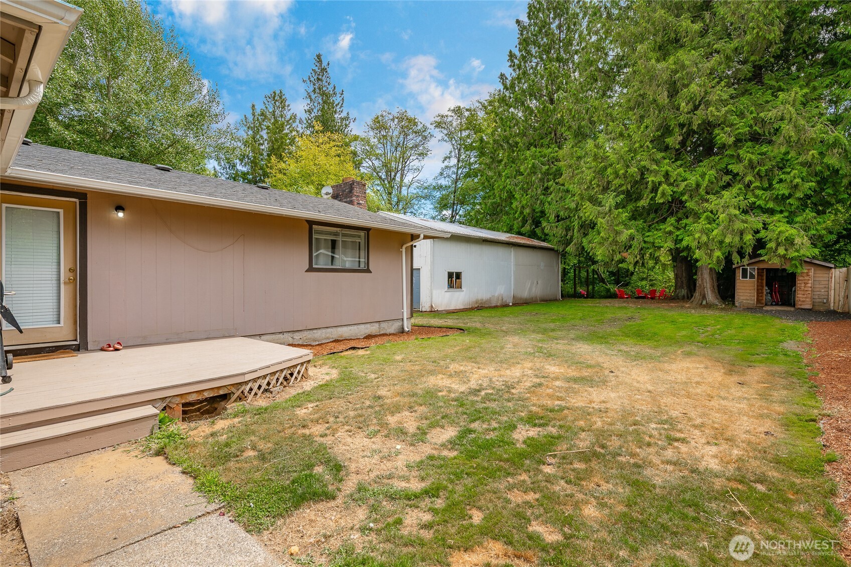 2433 Loomis Trail Road Custer, WA 98240 - Photo 3 of 31 a view of a backyard with a garden