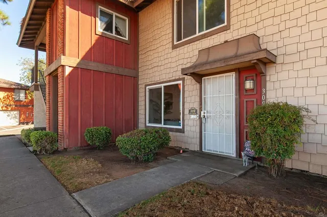 a view of a entryway door of the house