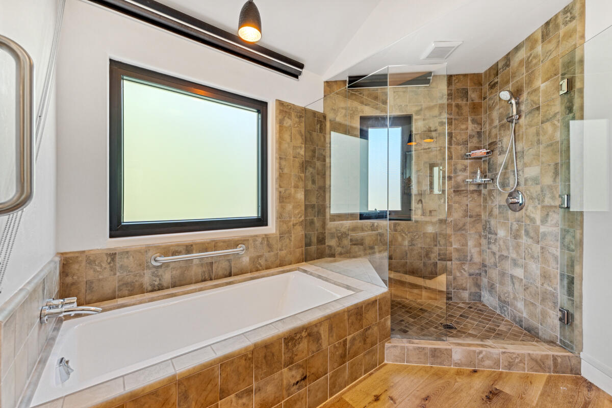 2870 Holly Road Santa Barbara, CA 93105 - Photo 28 of 39 a bathroom with a granite countertop sink and a mirror