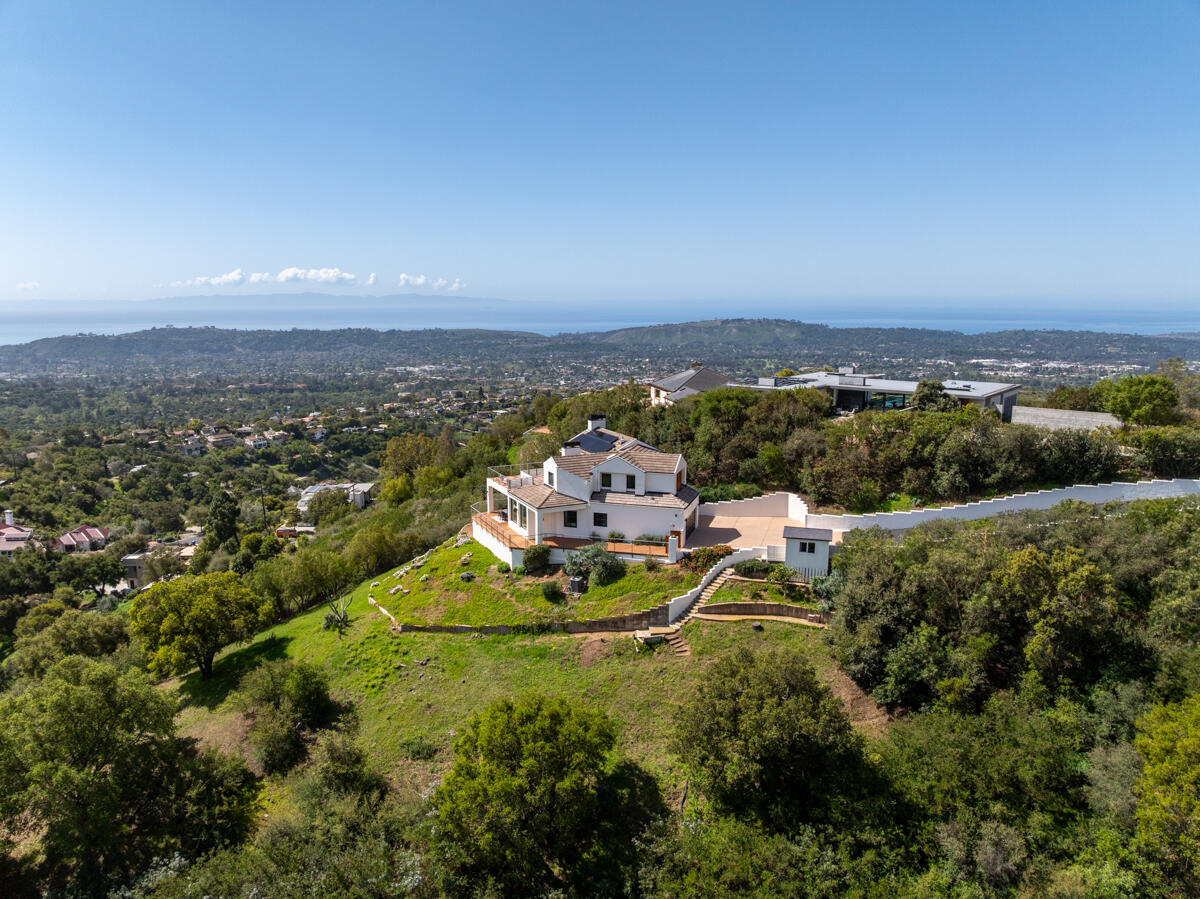 2870 Holly Road Santa Barbara, CA 93105 - Photo 9 of 39 an aerial view of a house with a garden