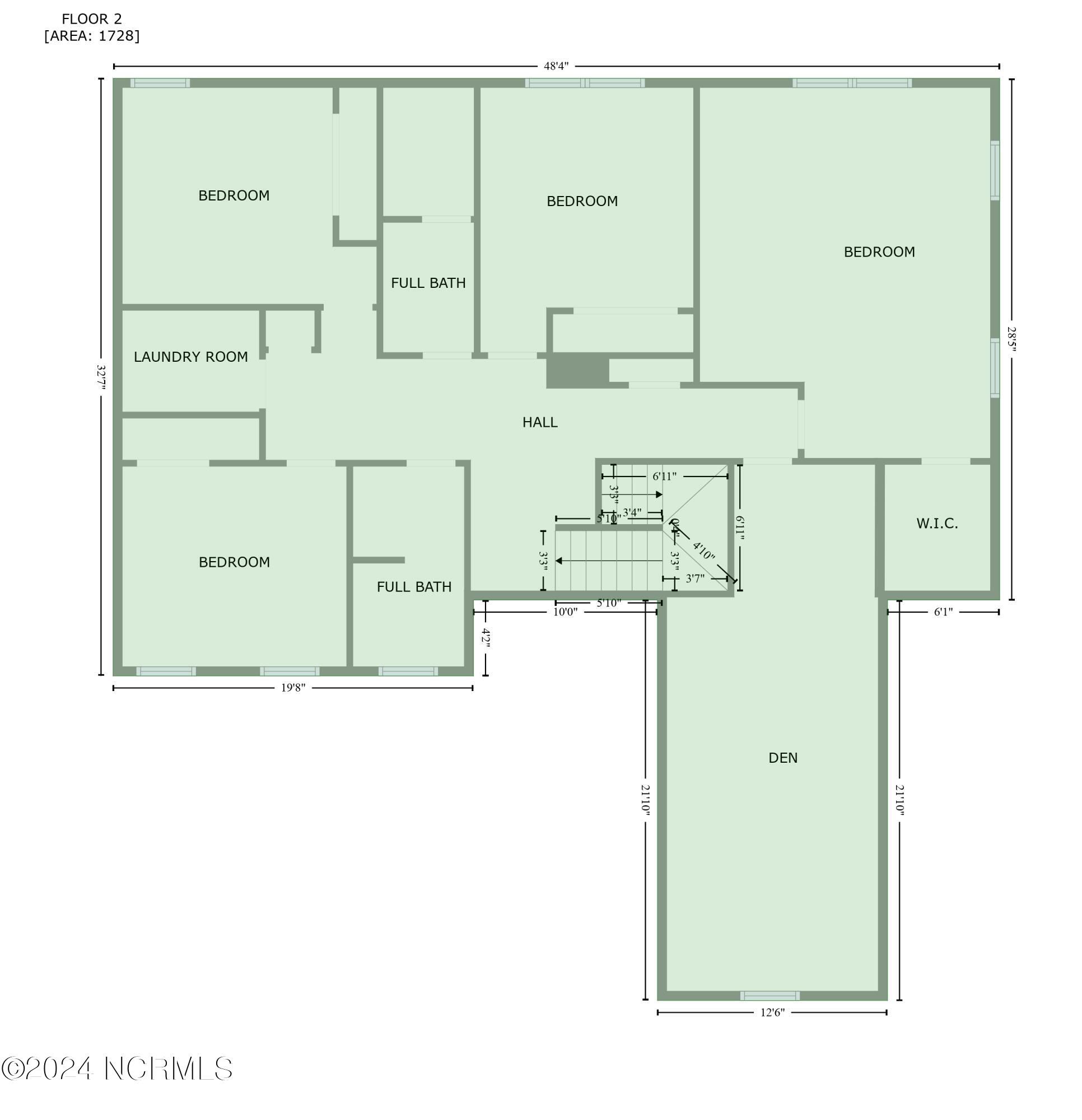 634 Longleaf Road Aberdeen, NC 28315 - Photo 52 of 52 External Floor Plan 2nd Floor