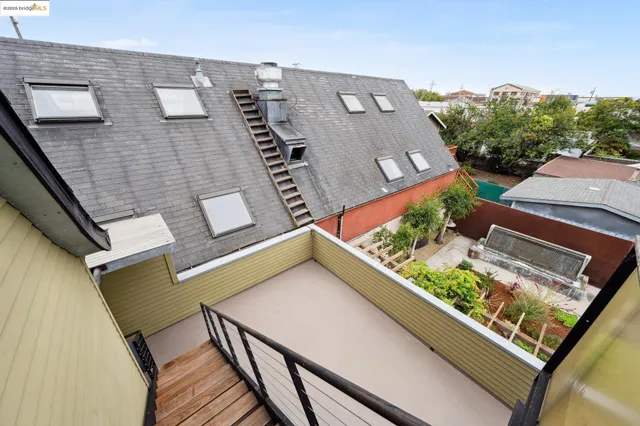 view of balcony with wooden floor