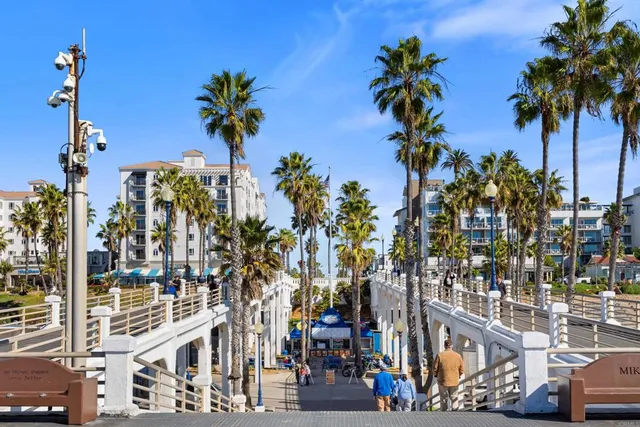 a view of a city with tall buildings