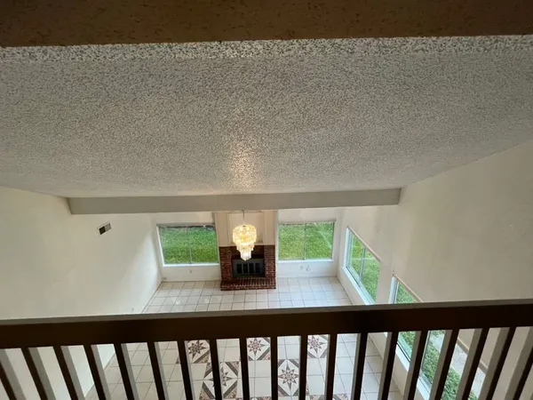 a view of kitchen from window