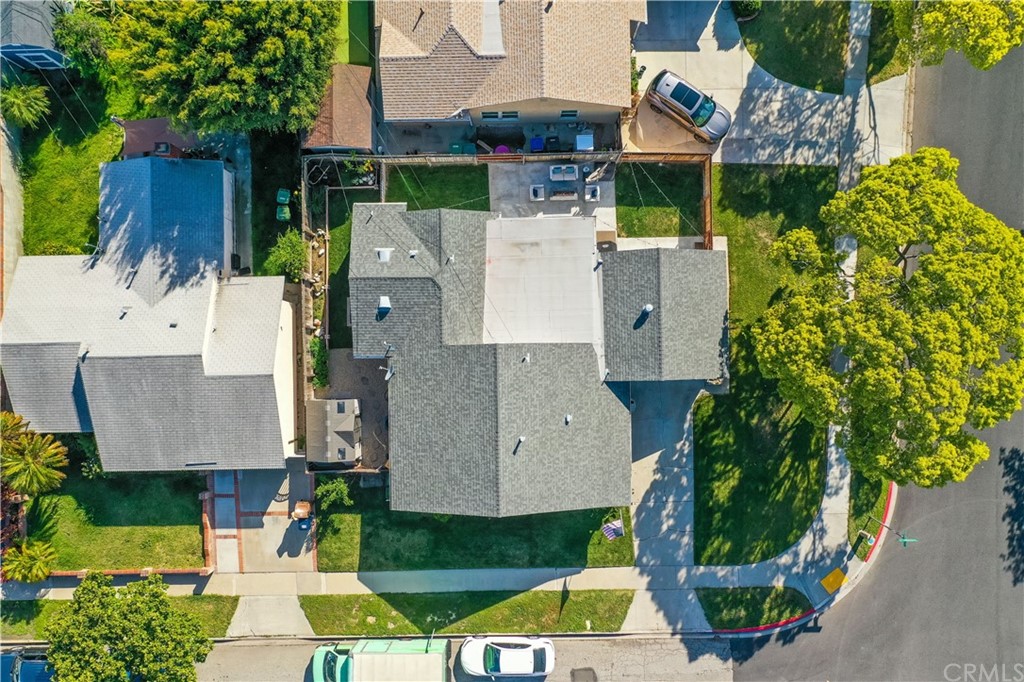 14709 Bodger Avenue Hawthorne, CA 90250 - Photo 23 of 24 an aerial view of a house with a garden and plants