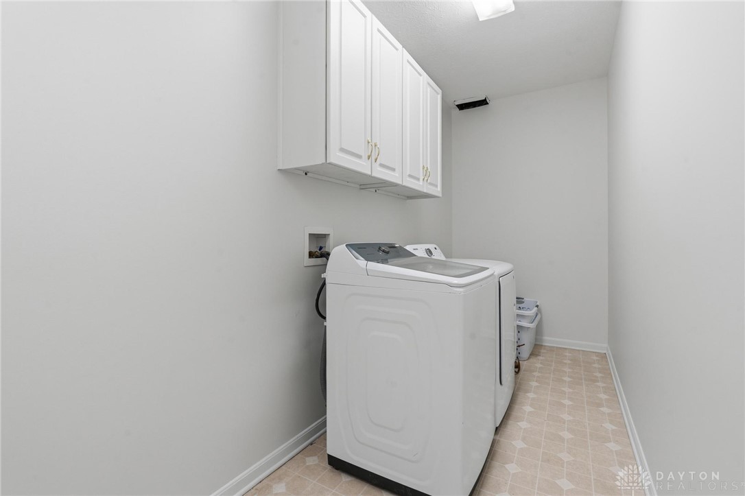 70 Martin Lane Springboro, OH 45066 - Photo 23 of 69 This laundry room combines efficiency with a bright, clean aesthetic for everyday tasks.