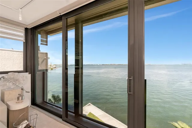 a view of a balcony door