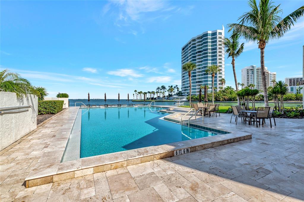 101 Sunset Drive, Unit PH3 Sarasota, FL 34236 - Photo 38 of 47 a view of a lake with a terrace