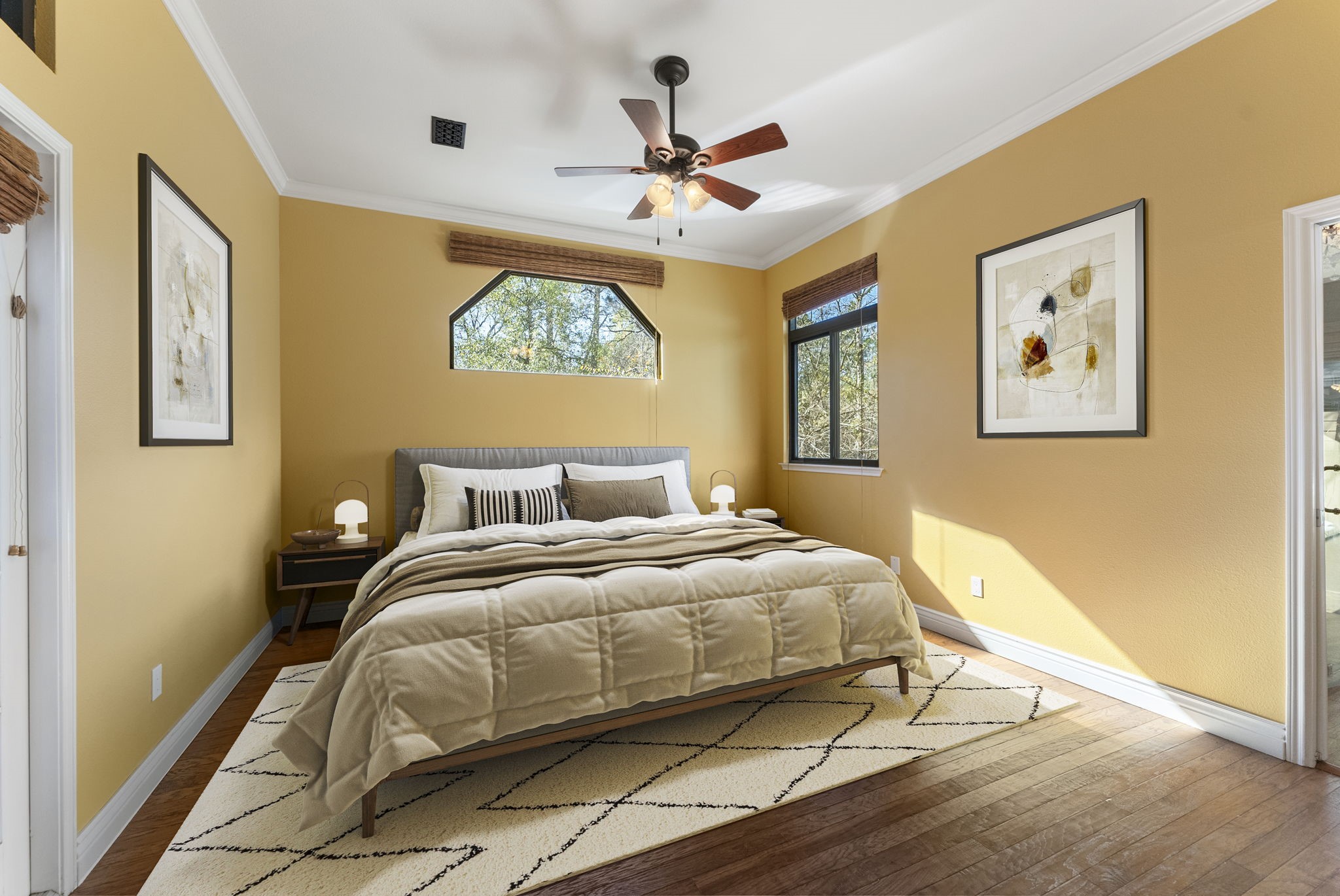 98 South Wilde Yaupon Court Spring, TX 77381 - Photo 10 of 49 The primary bedroom is on the second level, providing a comfortable and secluded escape.