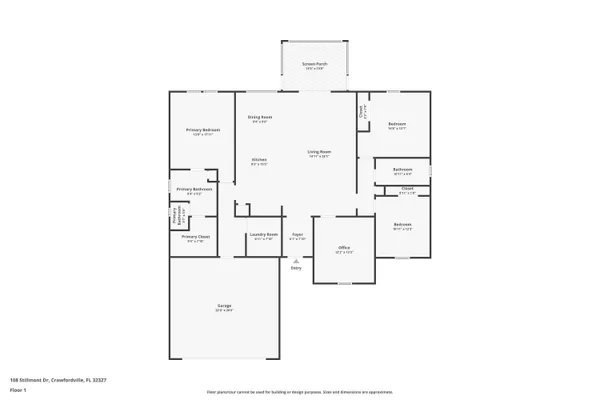 $379,900 | 108 Stillmont Drive, Crawfordville, FL 32327