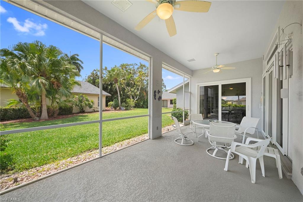 3971 Spring Garden Lane Estero, FL 33928 - Photo 7 of 31 a view of an chairs and table in patio