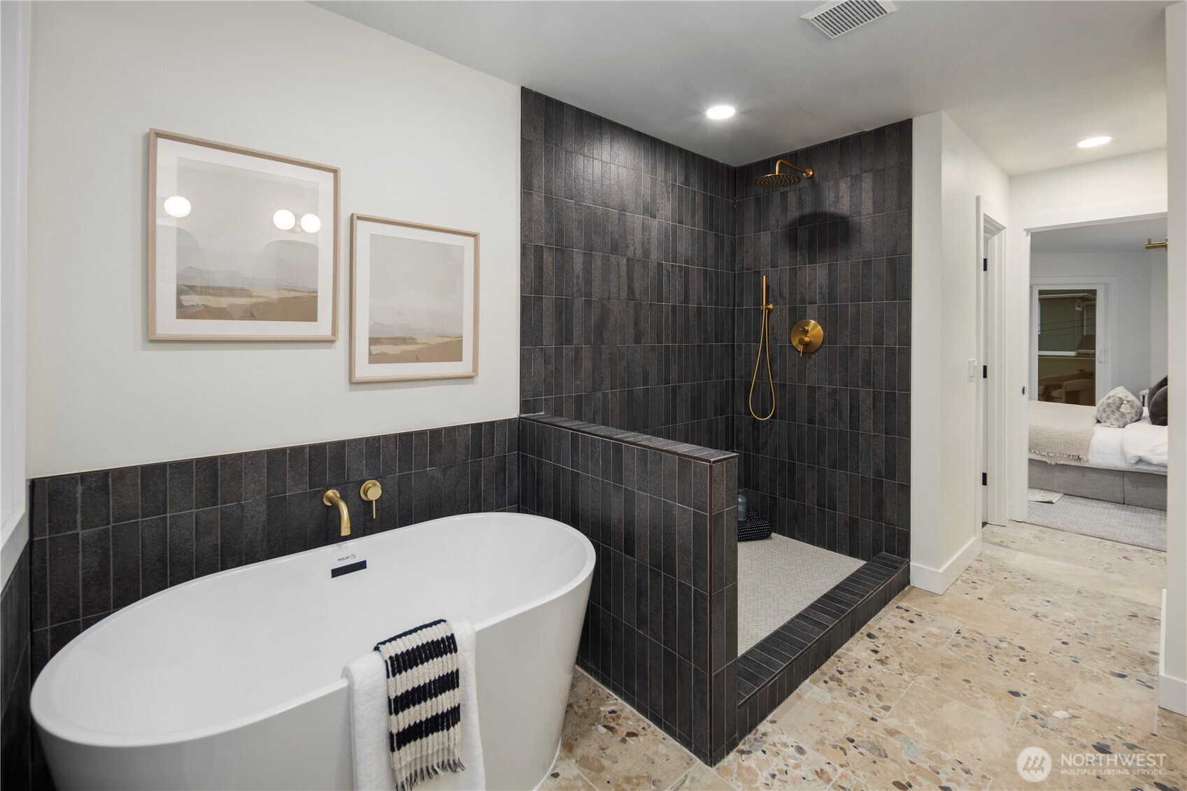 1005 North 33rd Street Renton, WA 98056 - Photo 15 of 36 a bathroom with a sink a toilet and shower